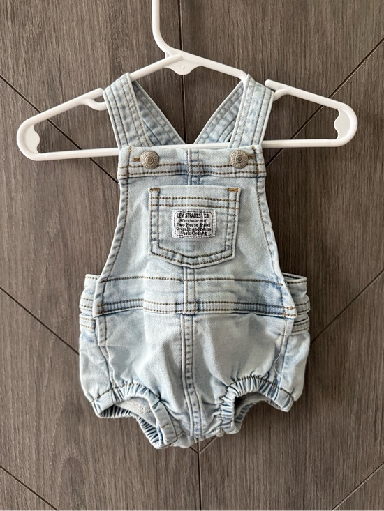 Levi's Other - Levi's Light Wash Blue Denim Baby Shortall Bubble